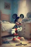 Placeholder: Mickey Mouse cleaning his room