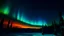 Placeholder: blue orange northern lights without green, dark background