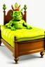 Placeholder: gold shrek bed with no background