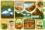 Placeholder: Stickers for a lakeside farmers' market "Good Spirit Market" in a national parks sticker style