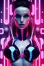 Placeholder: cyberpunk, pink latex body, women, body portrai, big boobs, highlight eyes perfect, skin, tron, cyborg, perfekt sexy, real, dream, hr giger