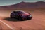 Placeholder: A Tesla 'Model Y' is racing at top speed, in the Mojave Desert. (CINEMATIC, WIDE ANGLE LENS, PHOTO REAL)