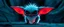 Placeholder: pen outline with some neon airbrush, glowing quickling gremlin in the shadows with long fluffy white fur, pin hole camera, 3d blurred background motion