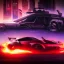 Placeholder: cyberpunk,landscape ,cars , GUITARS, cinamatic, highly detailed, close up, 4k , deep colours, gold , fire , red, purple,dark ,etheral , utopia , apocalypse, flying Cadillac, from outer space