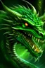 Placeholder: Сгенерируй большого, страшного, орущего зелёного дракона
