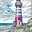 Placeholder: coloring book image of a lighthouse