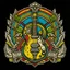 Placeholder: emblem of a rockband named paakki hippie colors