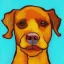 Placeholder: portrait of a dog Vincent van Gogh style