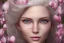 Placeholder: femme long cheveux blond blancs grands yeux bleus , 8k resolution, flower magnolia lotus rose, beautiful portrait, 8k resolution, flower head and body, beautiful star souriante+++