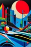 Placeholder: balance in the style of Hiroshi Nagai