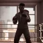 Placeholder: Cyberpunk Man boxing in the ring unreal 5, octane render,cinema4d, dynamic lighting, 8k, redshift render, highly, hyperrealism ultra detailed, hyper realistic.