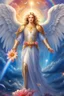 Placeholder: Beautiful Angel, flowers, rainbows,ufos