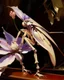 Placeholder: A violet shadow elemental orchid mantis painted by John Singer Sargent