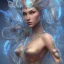 Placeholder: full body of beautiful blue na'vi queen, sexy, volumetric lighting, particals, intricate detail,realistic, close up