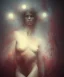 Placeholder: woman, photographer. oil on canvas, volumetric lighting, beksinski