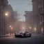 Placeholder: Ferrari 488 under a street light