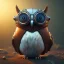 Placeholder: Steampunk Owl, tilt shift,miniature, extreme detail, Photorealism, macro lens 70mm, cinema4d, HDR, 8k, unreal engine 5