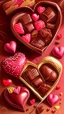 Placeholder: Valentines day treats, chocolate, art, drawing, very realistic, detailed, vibrant colors.