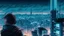 Placeholder: Clear Focus, High resolution, Cyberpunk skyline, comic style