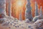 Placeholder: Sunny day, winter fantasy, ice, cosmic fantasy and sci-fi movies influence, rocks, rodolphe wytsman and ludwig dettman impressionism paintings