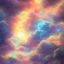 Placeholder: colorful light clouds. acrylic