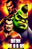 Placeholder: action movie poster starring shrek and steven seagal