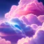 Placeholder:  beautiful pink and blue cloud , soft, gold city on cloud