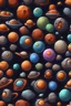 Placeholder: cartoon space game assets, cartoon round asteroids, rtstation,, games, cgsociety, cloisonnism, detailed painting, high detail