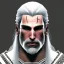 Placeholder: Geralt of Rivia, traditional japanese brushed style