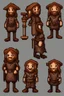 Placeholder: character sprite for pixel game in the medieval style. --ar 2:3 --uplight