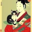 Placeholder: Ukiyo-e Style ,cute cat