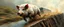 Placeholder: mega blasting fast, so freaking fast, faster than a greased muscle shiny cowboy disco funk fusion fluffy pig on a runaway mud train jumping over the cliff . speed and energy, painted by Rembrandt and fallout 4, straight down a muddy slide, with a bus straight behind him