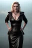 Placeholder: Kate Winslet as evil queen in black leather gown, cleavage, angry, dominaneering, stern look unreal 5, octane render,cinema4d, dynamic lighting, dramatic lighting, 4k, redshift render, highly detailed, hyper realistic