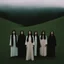 Placeholder: a group of women standing on top of a lush green hillside, inspired by Ren Hang, design milk, long black hair, whites, wanderers traveling from afar, trending on artisation, cloning spell, coat pleats, in twin peaks, submarine, by Helen Thomas Dranga, symetry, round-cropped, noire photo