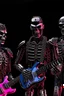 Placeholder: 4K realistic hard rock band of 5 terminators playing live.