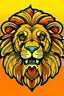 Placeholder: LION, cartoon style, thick outline, low details, Vivid Color