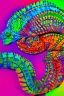 Placeholder: neon color chameleon psychedelic