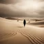 Placeholder: In a desolate post-apocalyptic world, sepia women glide through swirling sand, their haunting grace echoing amidst destruction. Surrealism infuses my words as I delve into the minimalist setting, reflecting the bleak struggle for survival in a colorless, unforgiving landscape.