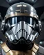 Placeholder: star wars bald male corellian pilot wearing dark gunmetal grey and black First Order special forces TIE pilot armored flightsuit and helmet with gold trim inside the jedi temple, centered head and shoulders portrait, hyperdetailed, dynamic lighting, hyperdetailed background, 8k resolution, volumetric lighting, light skin, fully symmetric details