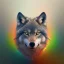 Placeholder: Wolf, red, orange, yellow, green, blue, purple, masterpiece, expert, 8K, hyperrealism, sharp focus, cinematic lighting