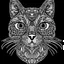 Placeholder: Cat, cartoon, mandala, real style, realistic, minimalistic, minimal black line art, line art, crisp line art, unique coloring sheet, outlined, outline, crisp, crisp line edges, illustration, thin lines, crisp clear lines, line art, clean line art, unique, 8k, amazing, masterpiece, no colors, no dark color, no black color, avoid thick black, minimalistic line edges, white back ground color, pure white back ground, image character full fit to page,