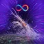 Placeholder: infinity symbol ∞ with vibrant powerful single prawn coming out of the water, striking, neon, chiaroscuro, dramatic, captivating, powerful, fantasy, beautiful, octane render, 16k post-production, artstation: award-winning: atmospheric: commanding: fantastical: clarity: ultra quality: striking: brilliance: stunning colors: amazing depth; lens: f/11, 35mm