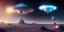 Placeholder: extra-terrestrial, 8K, photo realistic, highly detailed, lught ufo, light colors