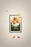 Placeholder: square logo , landscape with leaf fall, flying leaves