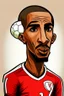 Placeholder: Talisca Brazilian football player cartoon 2d