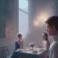 Placeholder: a dinner date with the girl next door, slice of life, modern, realistic,!! looking at the camera!!, solo, first person pov, enjoying life!!! elegant, highly detailed, digital painting, artstation, concept art, matte, sharp focus, illustration, art by Malika Agueznay, WLOP.