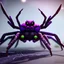 Placeholder: big spider, Style Borderlands 2, purple tones,