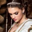 Placeholder: beautiful young queen with white armor, delicate white braided hair with ponytail, glass eyes, highly detailed, 8k, ambient light, taylor swift, face in full view