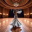 Placeholder: For a known Azeri female dance choreography, the most iconic and recognizable style is the **"Naz Elama"** or the **"Lale" (Tulip)** dance. These dances are characterized by fluid, swan-like arm movements, intricate hand gestures, and a very smooth "gliding" step where the dancer appears to float across the floor. in a modern huge stage in a royal hall