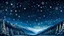 Placeholder: starry sky filled with large, intricately detailed snowflakes